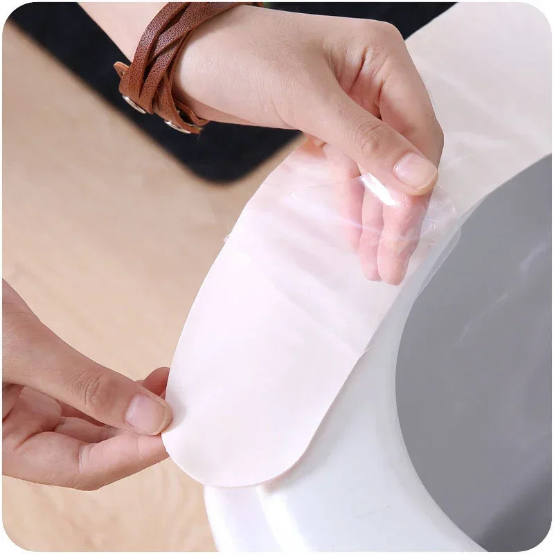 Soft Flannel Toilet Seat Cover Stickers – Washable 1 Pair
