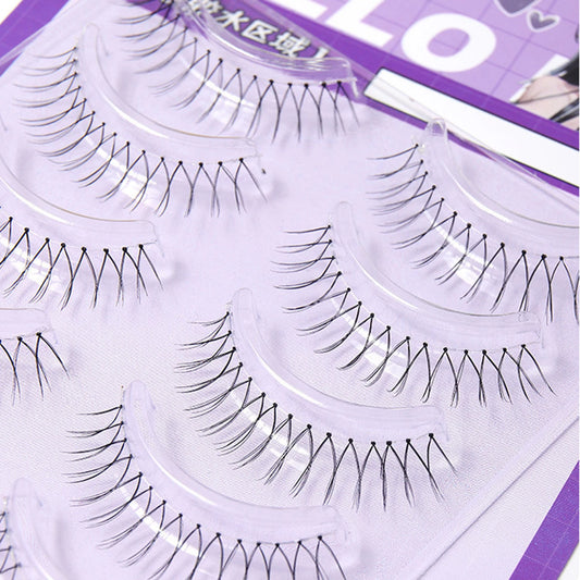 5 Pairs Korean U-Shaped False Eyelashes | Natural Soft Lashes False Eyelashes Peaceful Pleasures Health and Wellness