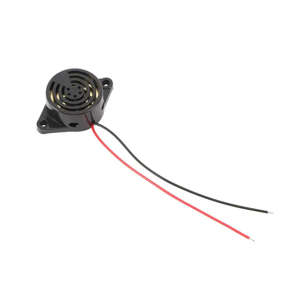 12V Beep Tone 3v - 24v Continuous Sound ATMA6B27 Electronic Buzzer Alarm Peaceful Pleasures Health and Wellness black
