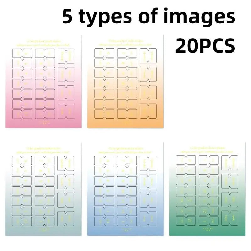 Monthly Separator Tab Stickers for Planners & Notebooks | 10/20 Sheets