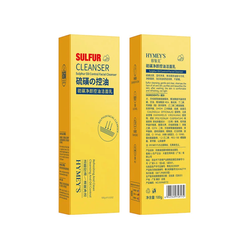 Sulfur Facial Cleanser 100g – Rich Foam Deep Cleansing Face Wash