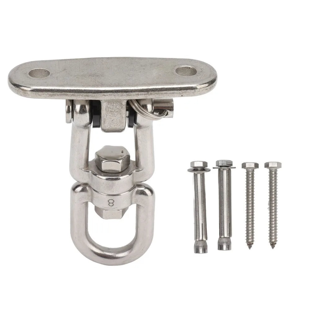 360° Rotating Stainless Steel Hammock Swing Hook Hanging Kit