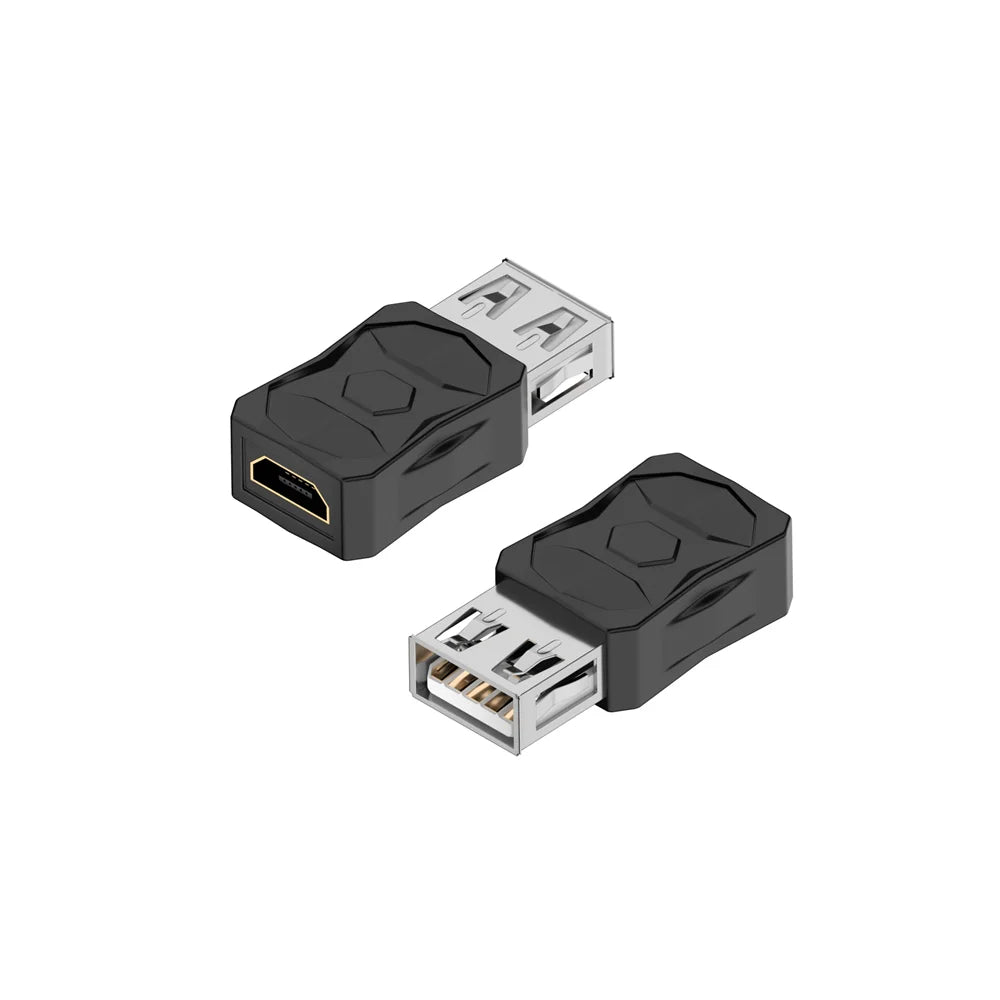Mini USB 2.0 to Micro Type C Adapter Male To Female Charging Data Transmission 480Mbps Converter For Mobile Phone Camera Tablet Peaceful Pleasures Health and Wellness USB F to Micro F 2 PCS