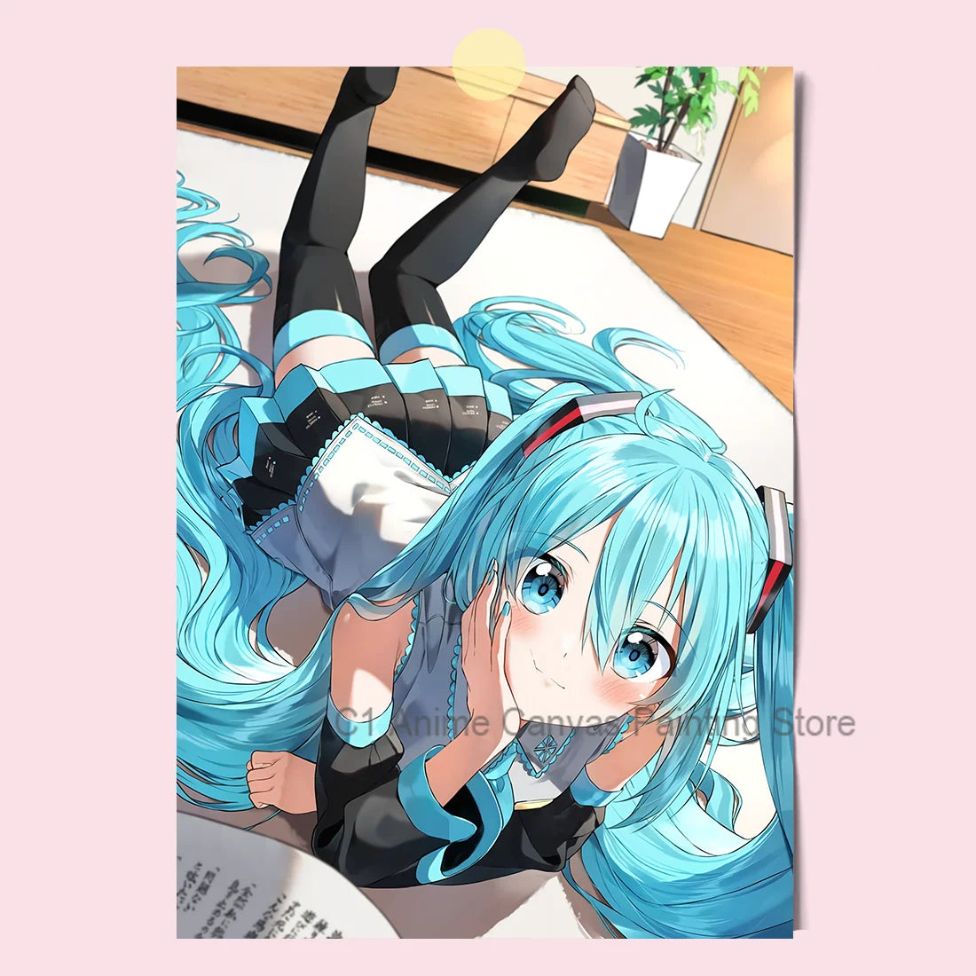 Hatsune Miku Anime Poster MIKU Magazine Bedroom Dormitory Studio Decorative Painting Photography Wallpaper DIY Gift Peaceful Pleasures Health and Wellness