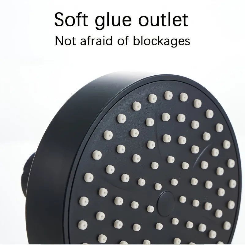 3.9" Round Rain Shower Head | 5-Mode High-Pressure Fixed Sprayer