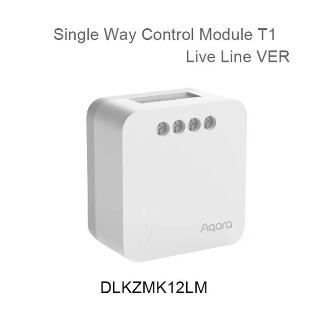 Aqara Single Way Control Module T1 Zigbee 3.0 Wireless Relay Controller 1 Channel With/No Neutral Remote Work with Apple Homekit Peaceful Pleasures Health and Wellness Live Line VER