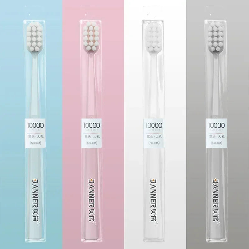 Tooth Care Oral Hygien Supplies, 4Pcs/set Small Head Soft Bristle Toothbrush for Family Travel Peaceful Pleasures Health and Wellness