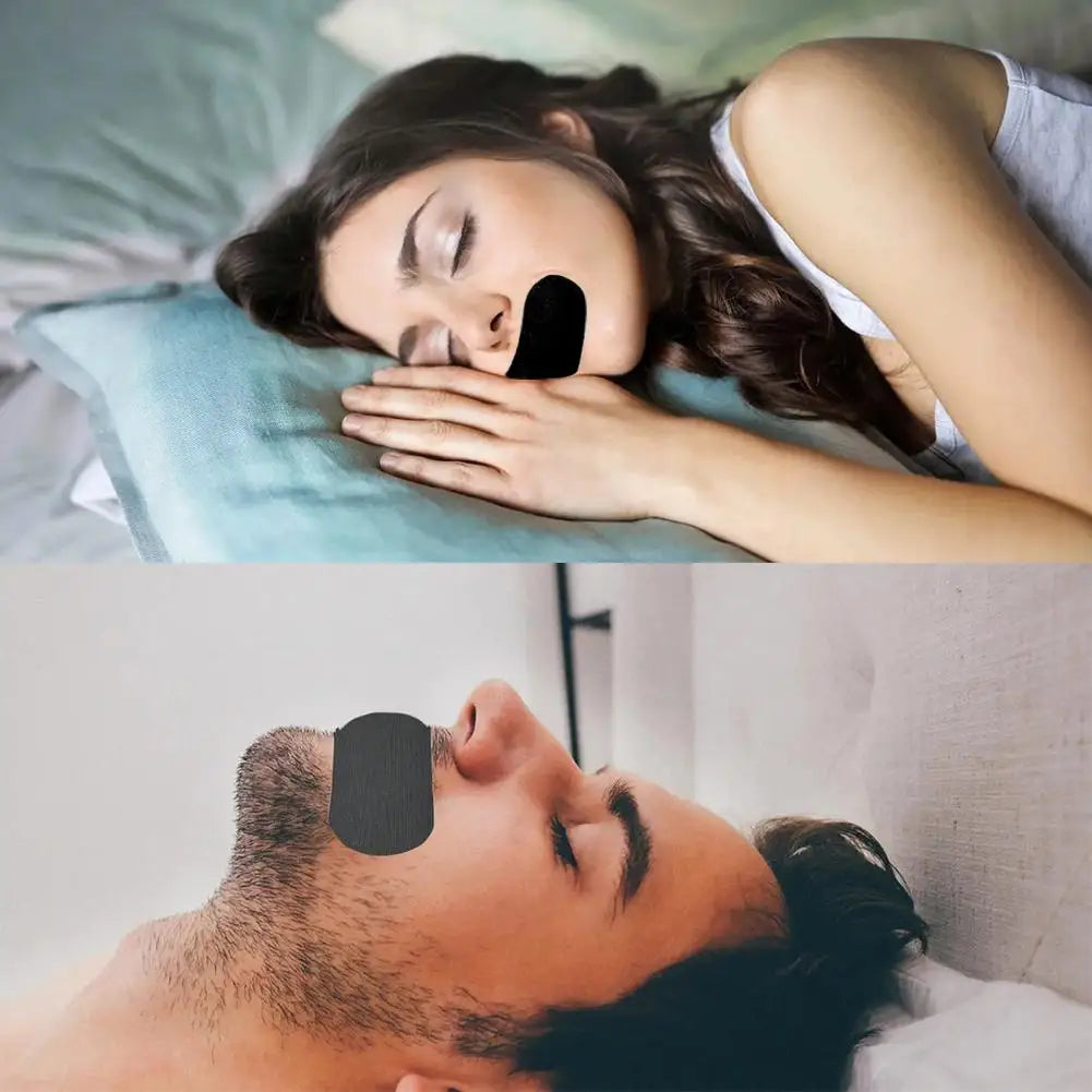 1/2/3/5 Boxes Soft Cloth Mouth Closing Patch Mouth Tape Sleep Strip Comfortable Portable Lip Sticker For Night Sleep And Travel Peaceful Pleasures Health and Wellness