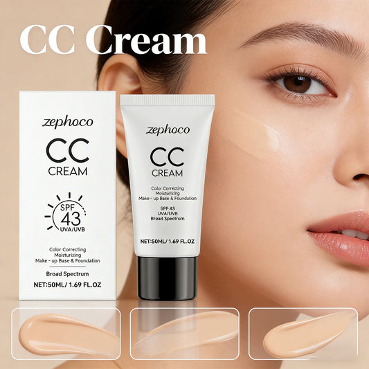 Sunscreen Moisturizing Liquid Foundation Lightweight Long Lasting Hydrating Brightening Oil Control Not Easy To Fade CC Cream Peaceful Pleasures Health and Wellness