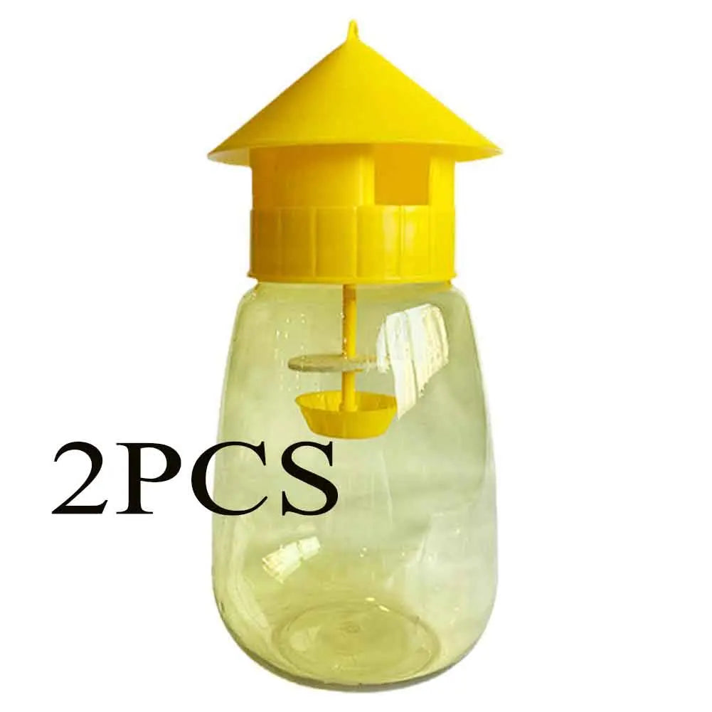 Outdoor Hanging Trap Fruit Fly Trap Killer Plastic Courtyard Garden Anti Fly Supplies Anti Fruit Catcher Pest Fly Trap Control Peaceful Pleasures Health and Wellness 2PCS