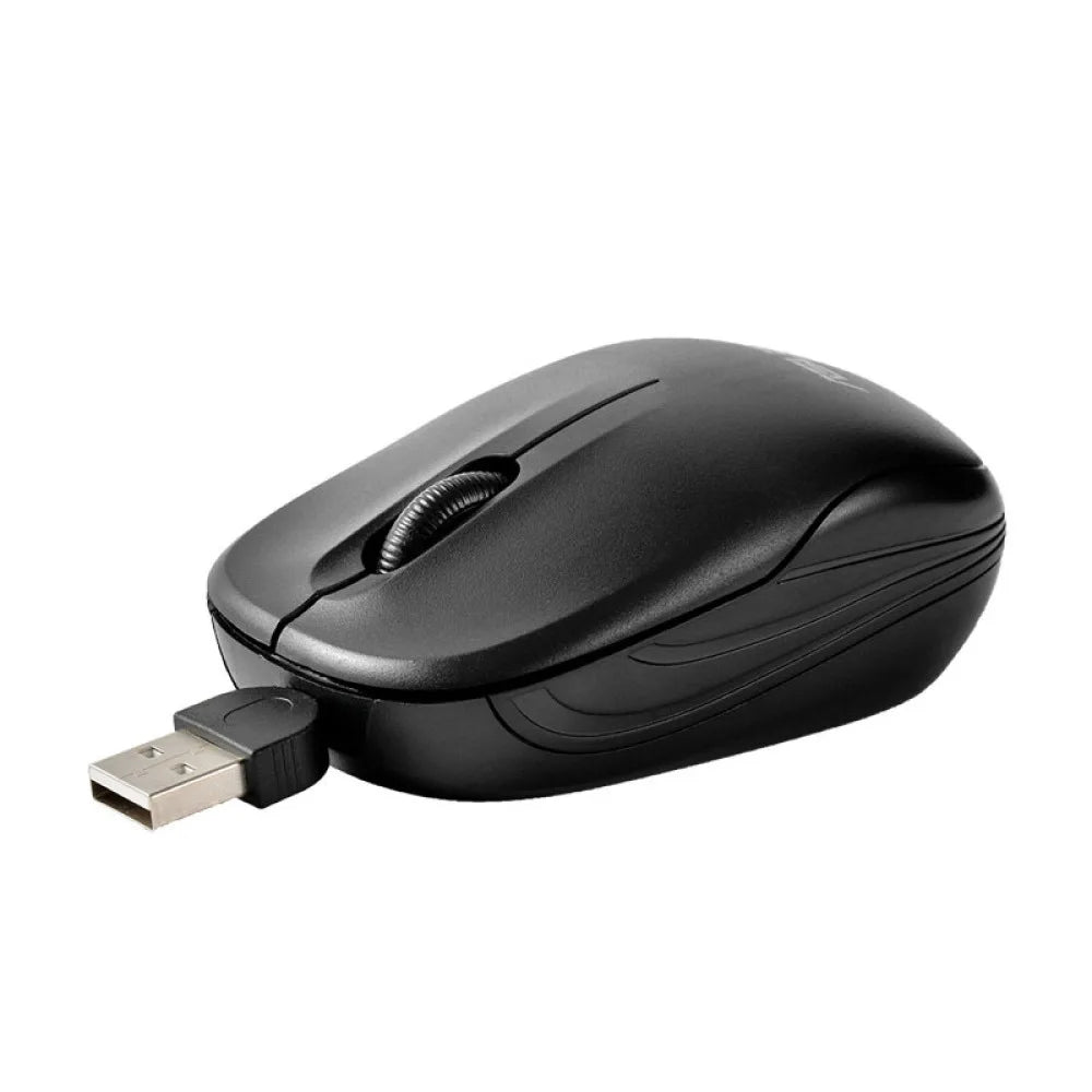 1 PCS Retractable Wired Mouse Gaming Mouse High Quality Computer Mouse 1000DPI Optical Mouse Peaceful Pleasures Health and Wellness