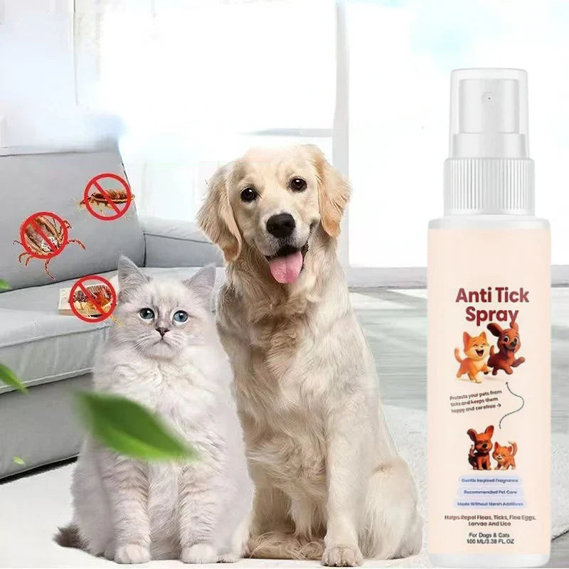 Pet Flea & Tick Repellent Spray for Cats & Dogs – 100ml