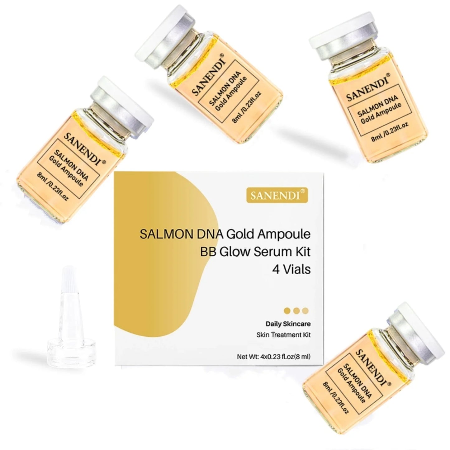 SANENDI Salmon DNA Gold BB Glow Kit 4PCS Ampoule | K-Beauty