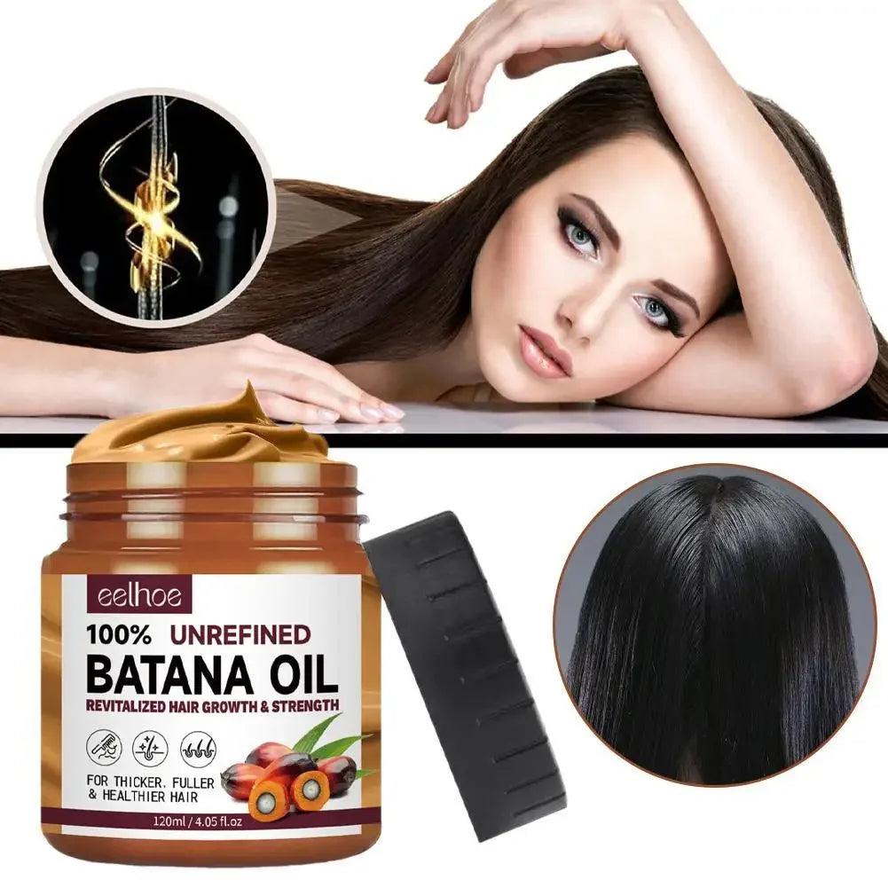 120ml Batana Oil Conditioner For Hair Growth, Raw Pure Batana Oil Hair Care Mask For All Hair Types, Help Repair Hair Split Ends Peaceful Pleasures Health and Wellness
