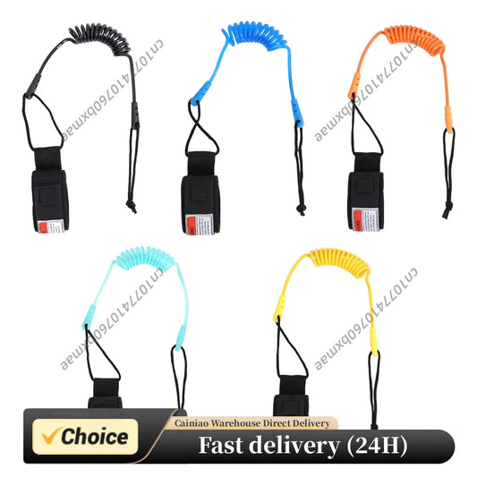 Elastic Sup Board Foot Leg Rope Lightweight Kayak Boat Lifesaving Ankle Ropes Surfing Safety Hand Ropes for Women Men Youth Peaceful Pleasures Health and Wellness