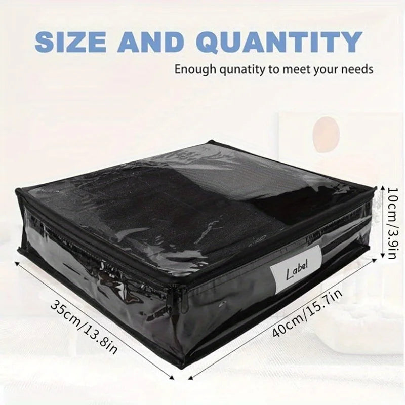 Clear Zippered Storage Bags for Sweaters, Blankets & Linens
