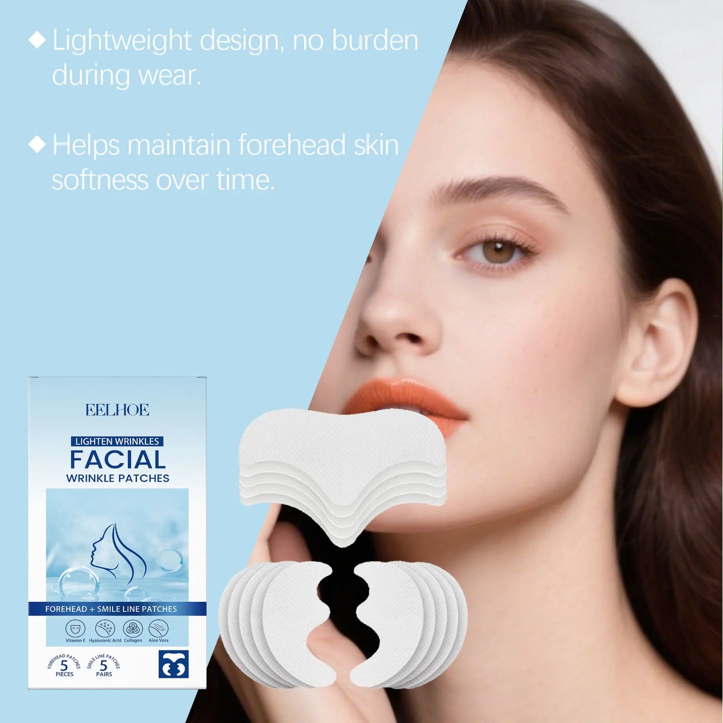 Eelhoe Wrinkle Patches – Forehead & Smile Line Firming Mask