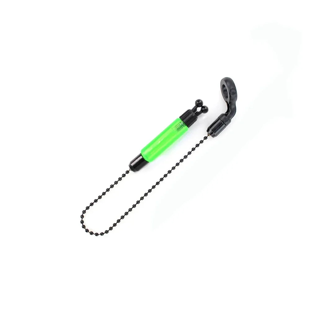 Durable Carp Fishing Swinger Hanger, Soft Chain Swing Device with Bite Alarm Connector, Angling Tackle Accessories Peaceful Pleasures Health and Wellness B2024-Green