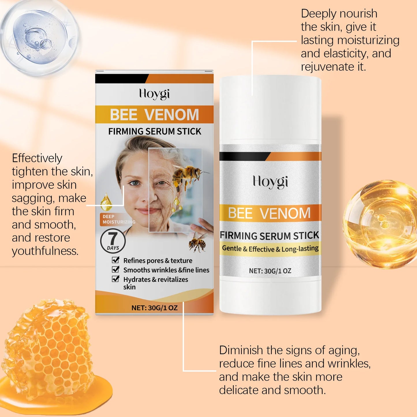 Bee Venom Firming Serum Stick – Anti-Aging & Brightening