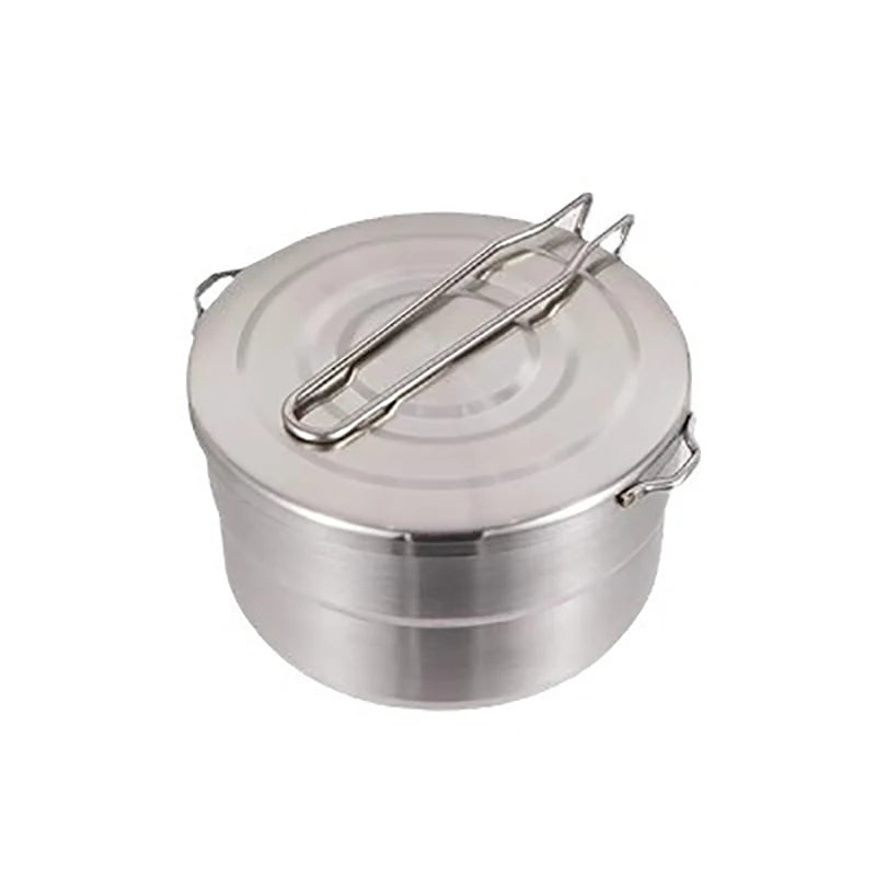304 Stainless Steel Camping Bento Pot | Portable Outdoor Cookware