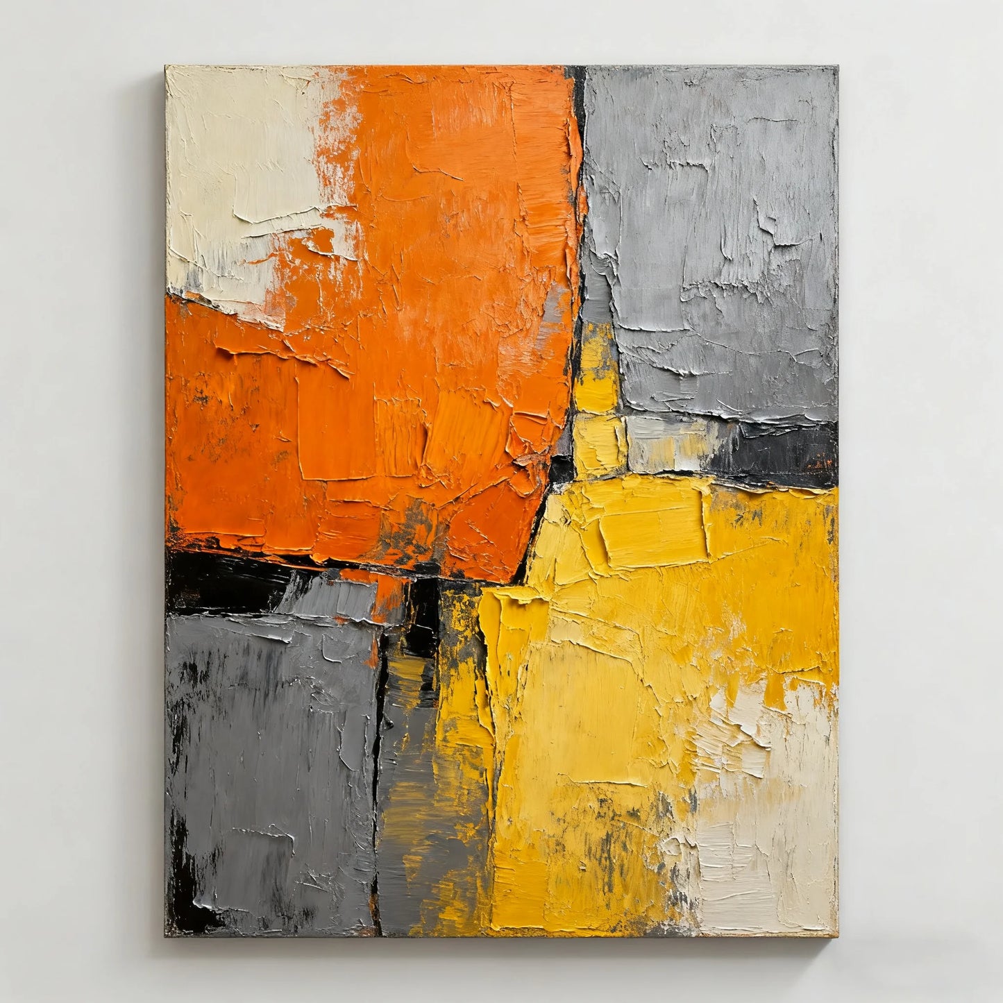 Abstract Texture Thick Painting Knife Painting Living Room Dining Room Kitchen Bedroom Mural Art Hand Painting Peaceful Pleasures Health and Wellness 24X32
