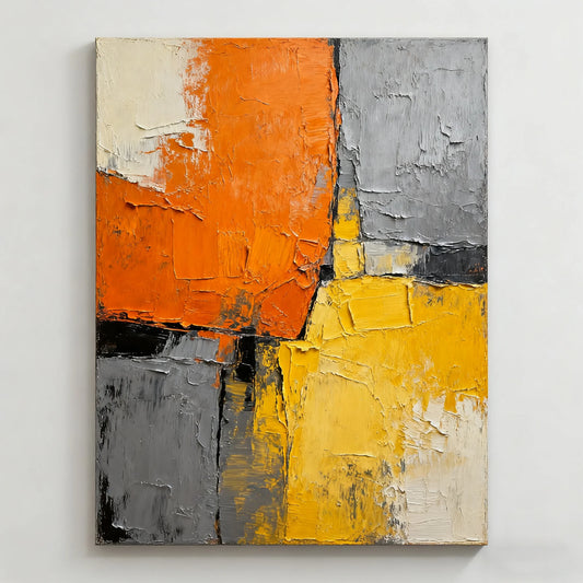 Abstract Texture Thick Painting Knife Painting Living Room Dining Room Kitchen Bedroom Mural Art Hand Painting Peaceful Pleasures Health and Wellness 24X32