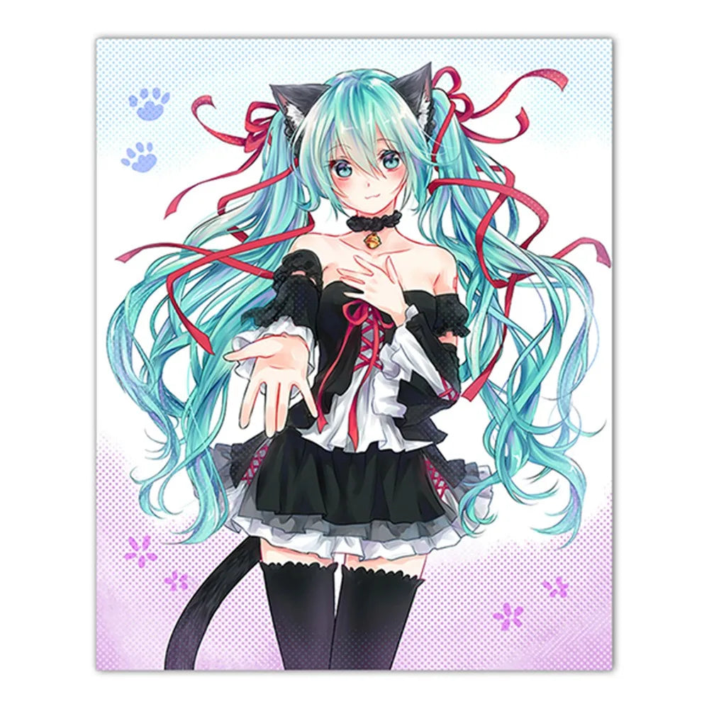 Hatsune Miku Canvas Wall Art Print | Anime Room Decor