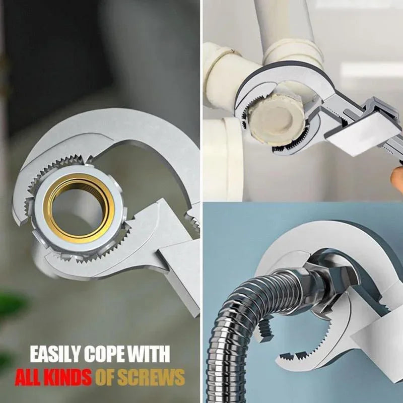 Multifunctional Adjustable Sink Wrench Universal Plumbing Spanner