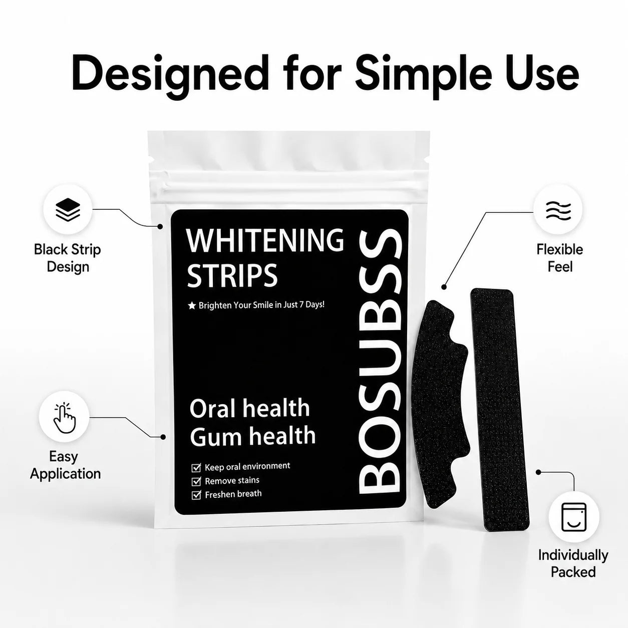 Teeth Brightening Strips 5 Pairs – Daily Smile Care