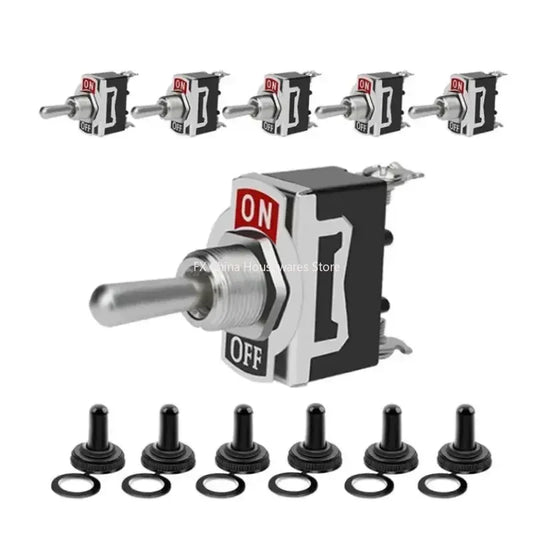 5Pcs Heavy Duty Car Boat Rocker Toggle Switch 15A 250V 2Pin SPST ON/OFF Rocker Switches with Waterproof Boot Spst Rocker Switch Peaceful Pleasures Health and Wellness