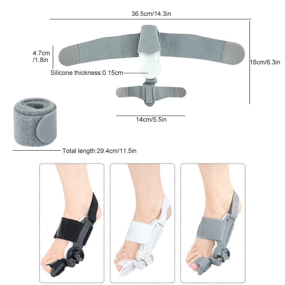2-in-1 Bunion Corrector – Adjustable Toe Splint for Hallux Valgus Bunion Corrector Brace Peaceful Pleasures Health and Wellness
