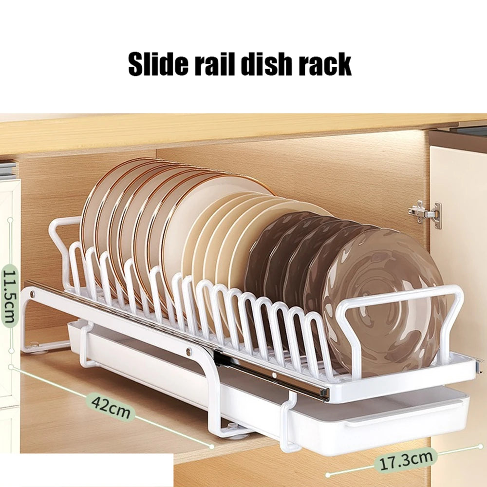 Carbon Steel Dish Drainer Rack | Kitchen Countertop Organizer