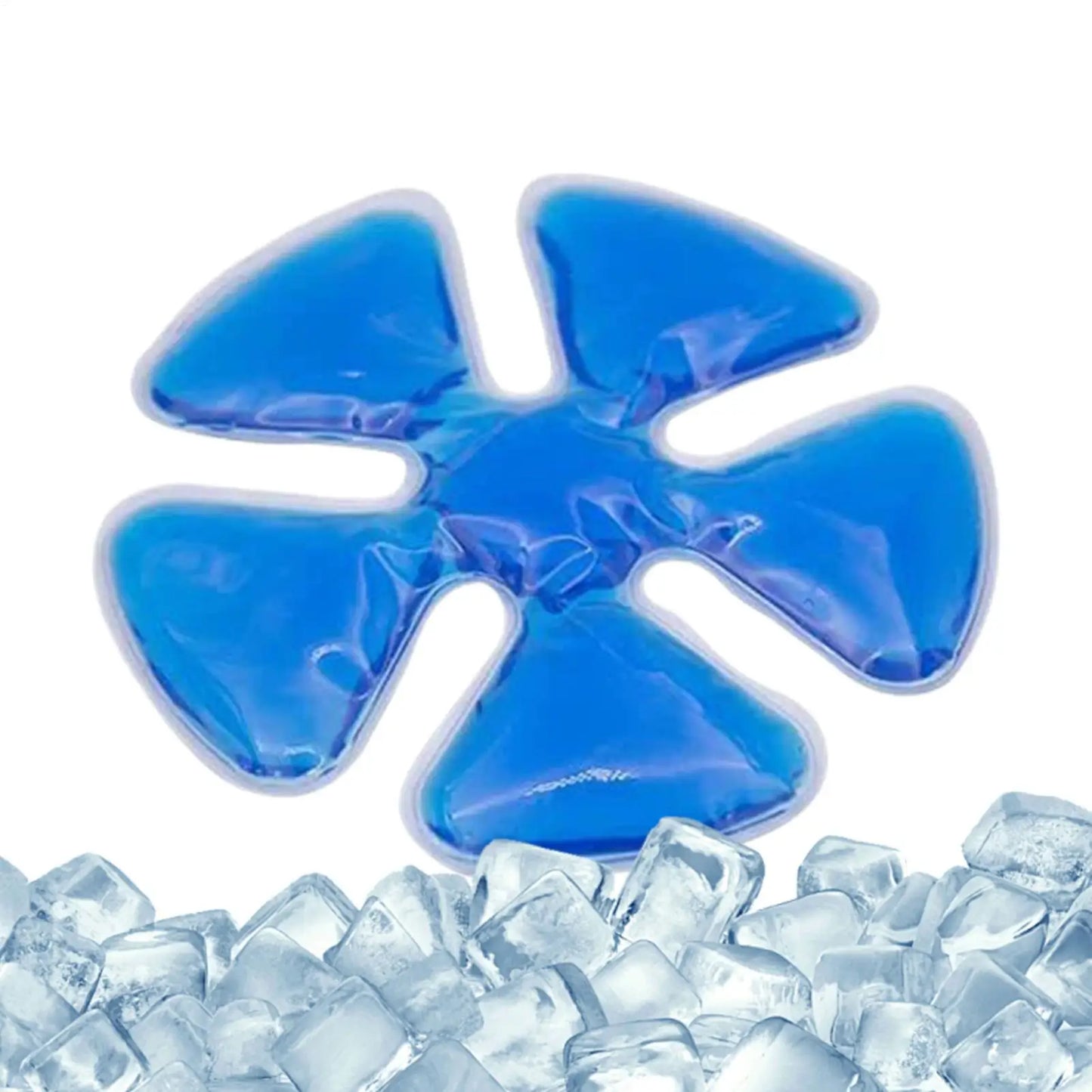 Blue PVC Gel Ice Pack Adjustable Cooling Pad Helmet Cooling Pad Portable Outdoor Accessory for Outdoor Sports Cycling Running Peaceful Pleasures Health and Wellness