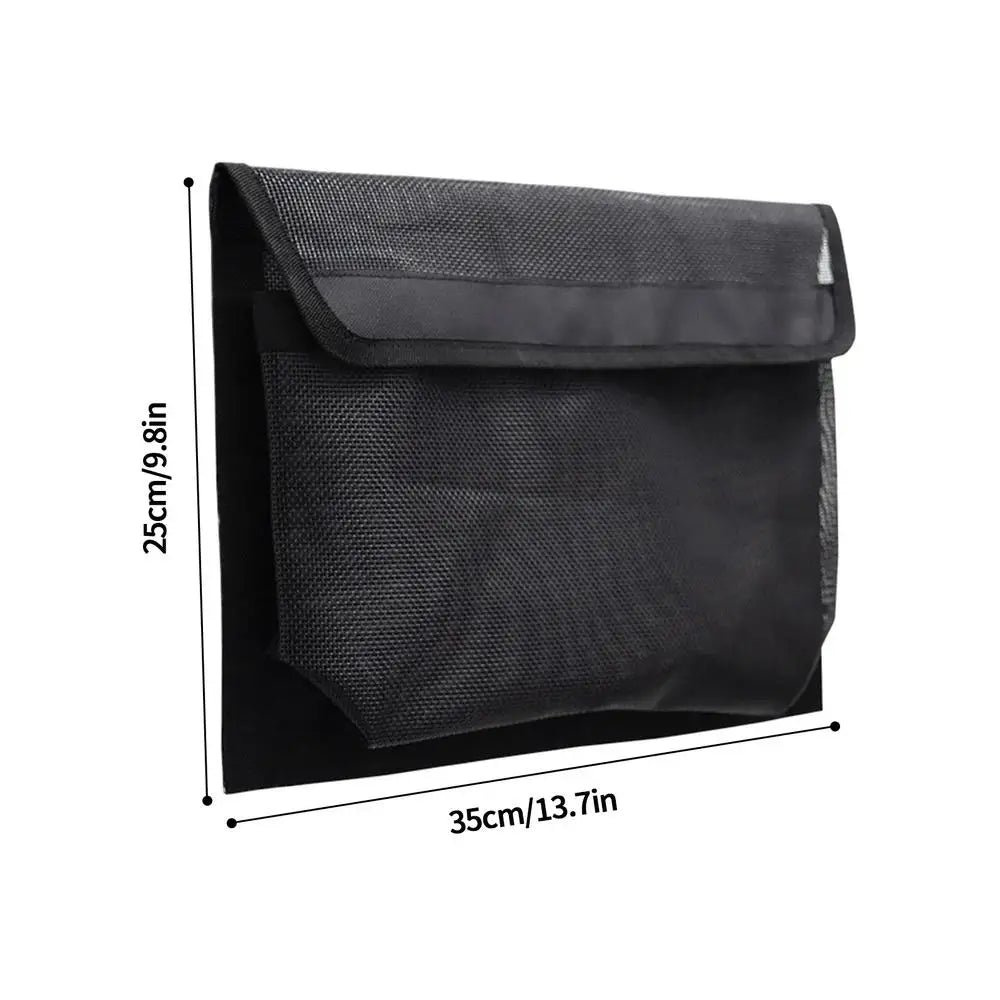 Marine Mesh Storage Bag – Self-Adhesive Boat Organiser with Lid
