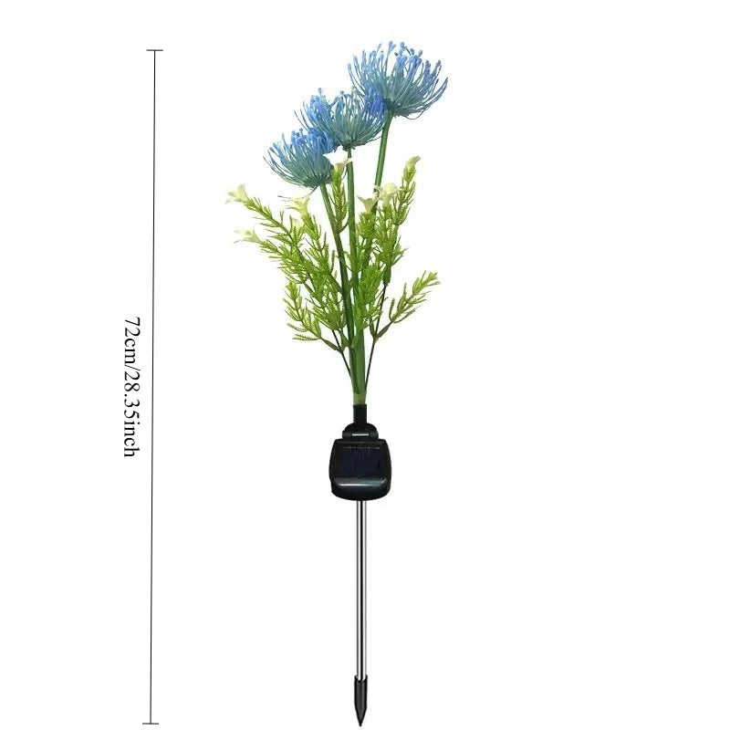 Solar LED Flower Ground Stake Lights – Garden & Courtyard Decor