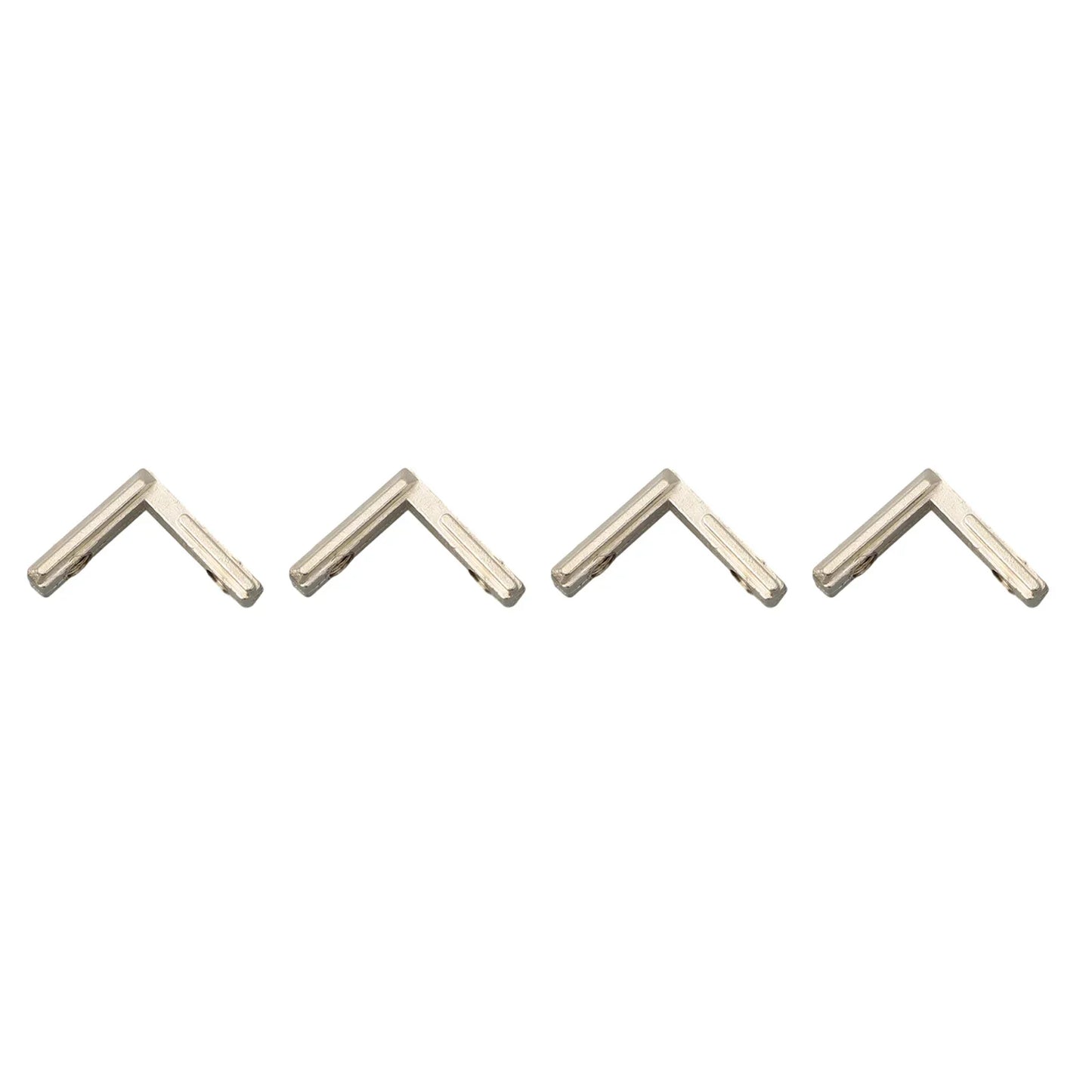 20-Pack Zinc Alloy T-Slot Corner Brackets for 2020 Aluminum Profiles