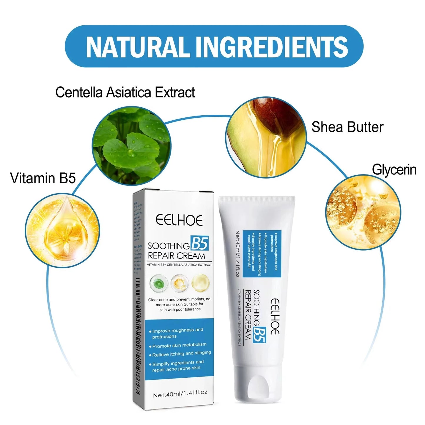 B5 Repair Cream – Vitamin B5 & Centella Soothing Moisturizer