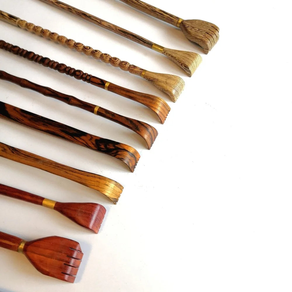 Wooden Back Scratcher Wood Back Scraper Scratching Hot Sell Massager Backscratcher Body Massage Bamboo Peaceful Pleasures Health and Wellness
