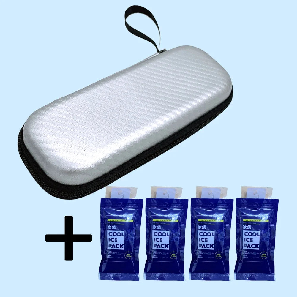Portable Insulin Cooling Bag with 4 Ice Packs | Diabetic Cooler