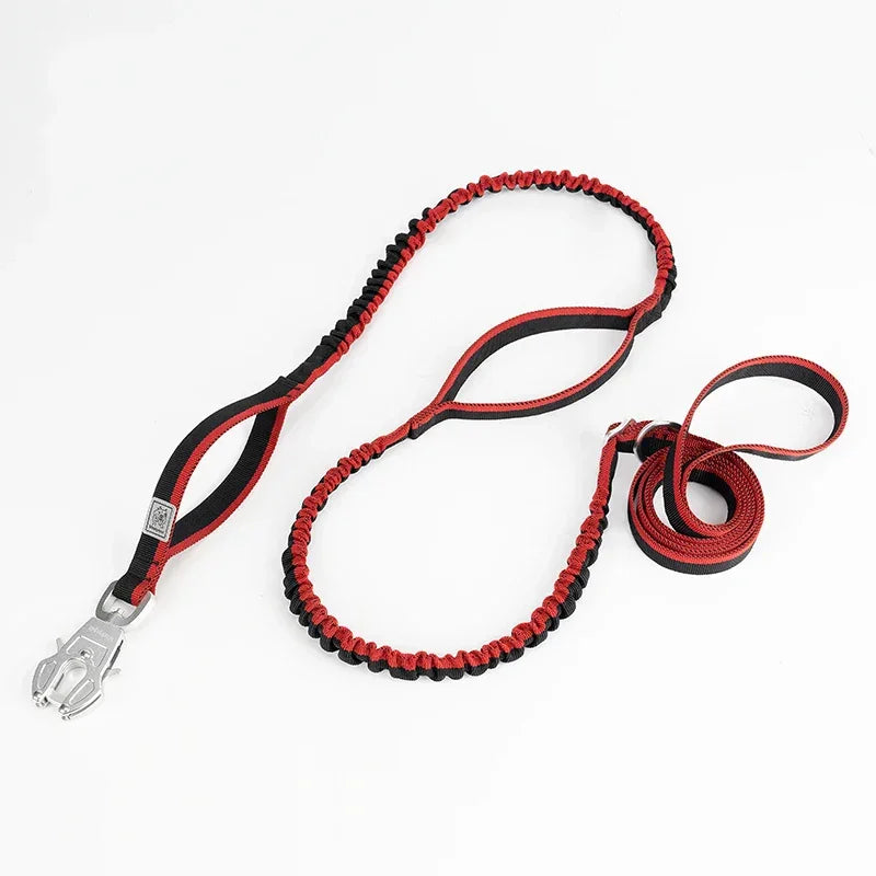 TRUELOVE Dog Leash Heavy Duty with Quick Release/Locking Frog Clip Waterproof Tactical Multi-function Bungee Cobra Buckle YL1833 Peaceful Pleasures Health and Wellness Red L China Mainland