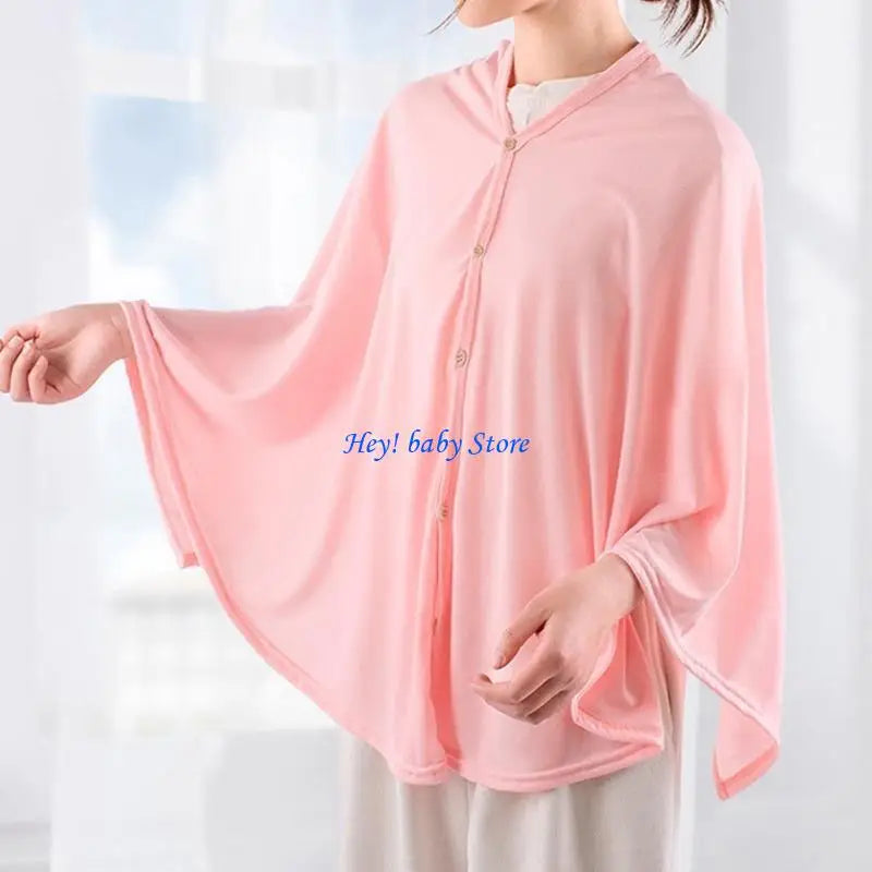 Breathable Cotton Nursing Cover – Adjustable Breastfeeding Shawl