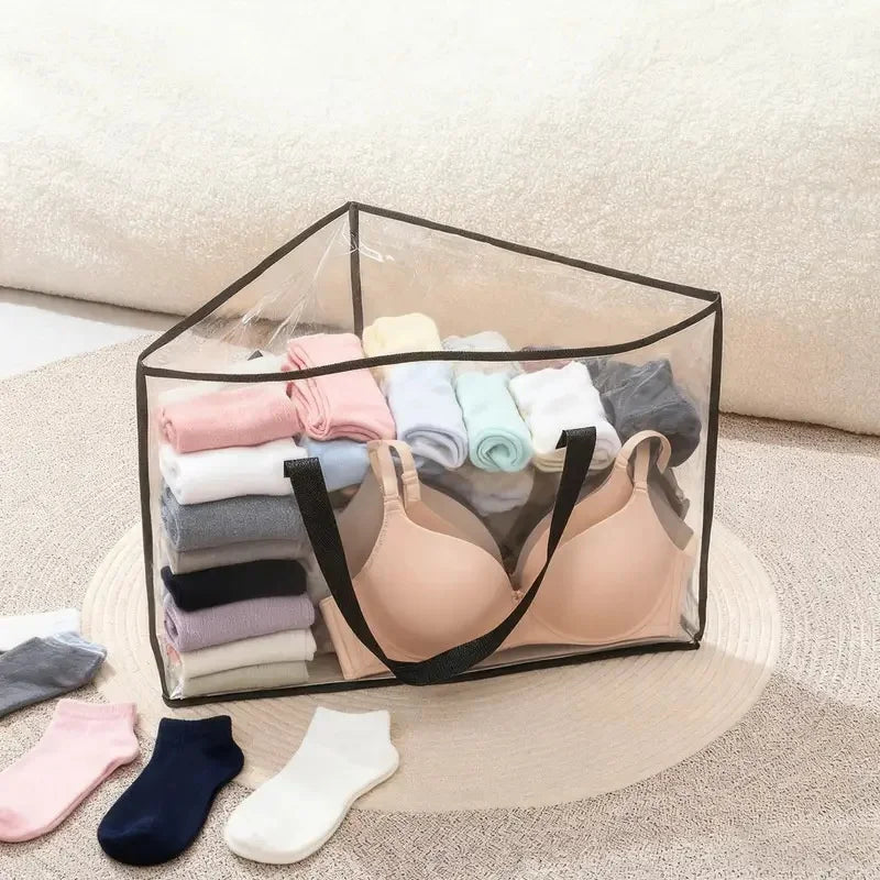 Clothes Hanger Storage Bag Organizer – Space Saving with Handles Closet Hanger Organizer Peaceful Pleasures Health and Wellness
