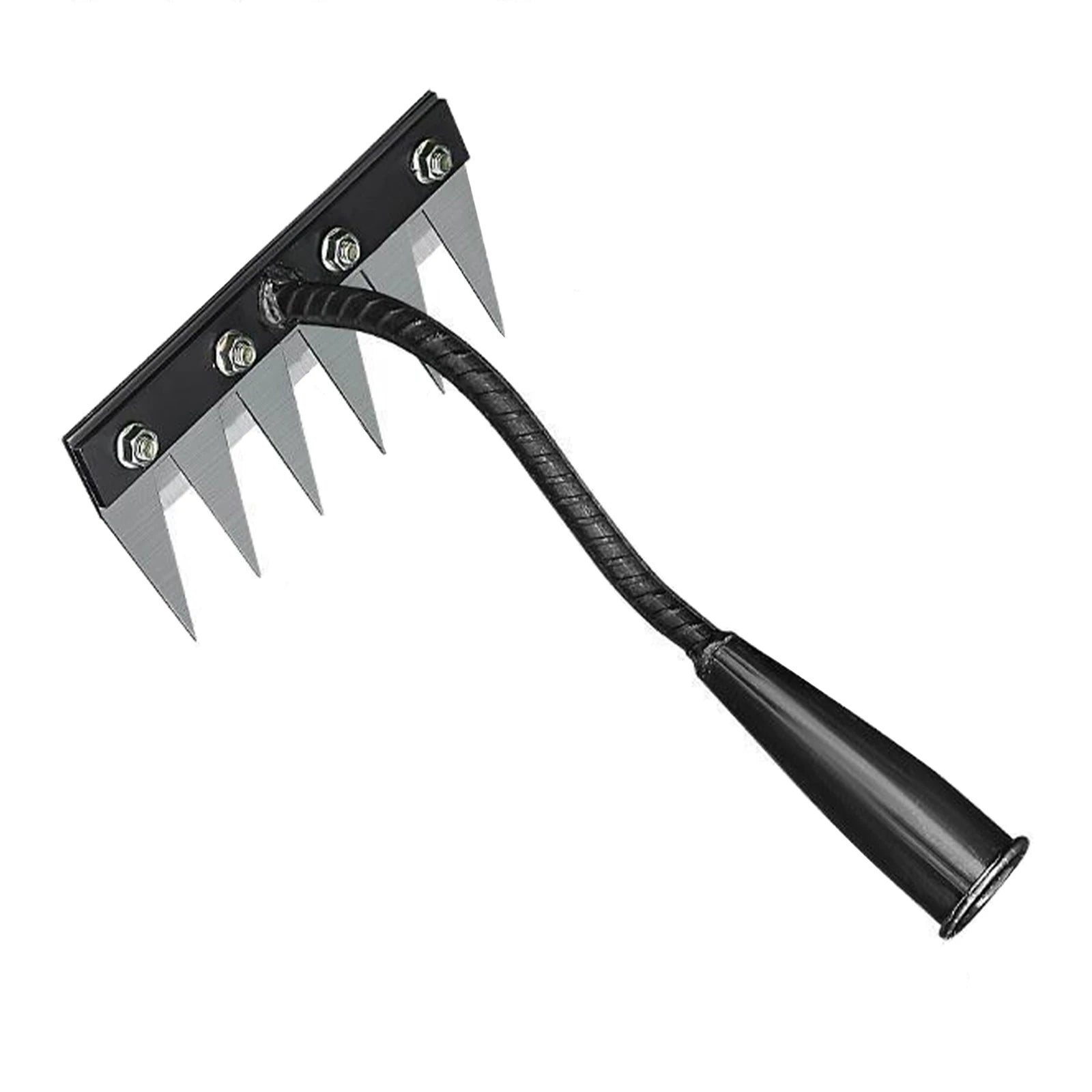 Steel Garden Weeder Rakes Adjustable Gardens Hand Weeder Nail Rake Heavy-Duty Weeding Puller Tool for Gardening and Weedings Peaceful Pleasures Health and Wellness