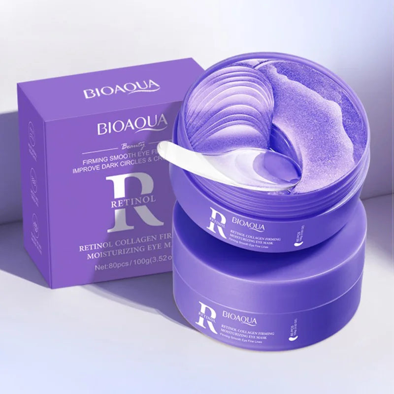 BIOAQUA Retinol Collagen Eye Mask 80pcs | Anti-Aging & Dark Circles
