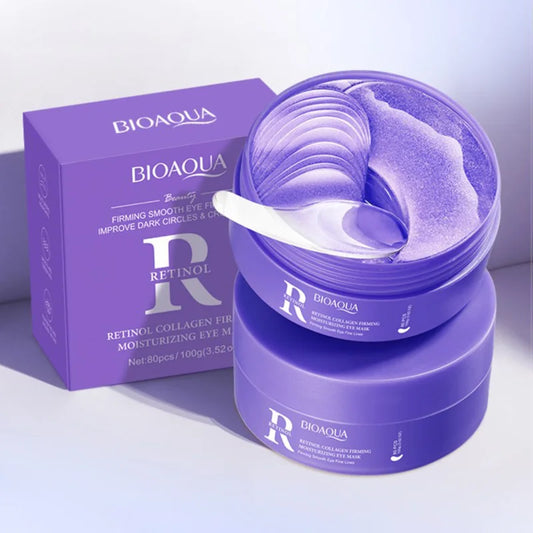 BIOAQUA Retinol Collagen Eye Mask 80pcs | Anti-Aging & Dark Circles Eye Mask Patches Peaceful Pleasures Health and Wellness