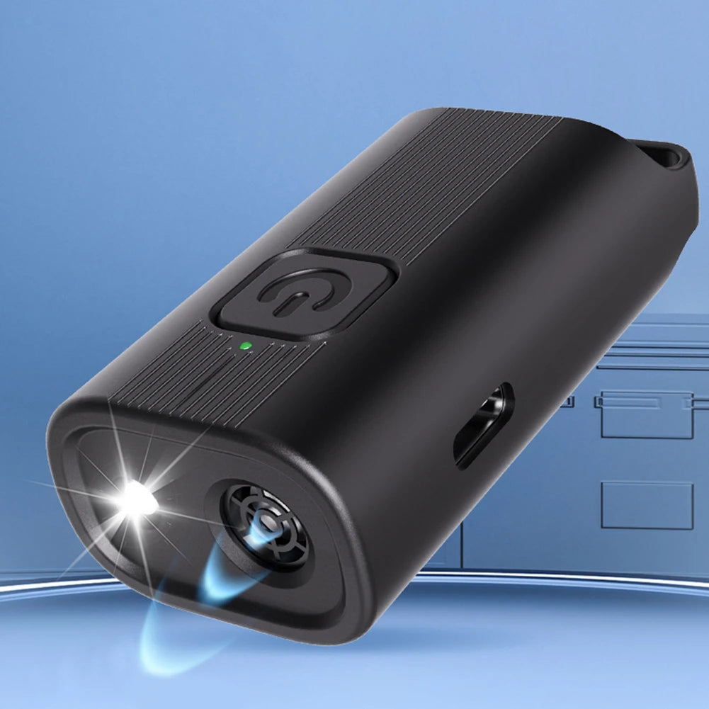 Ultrasonic Dog Bark Deterrent Device with LED Flashlight | VODOOL