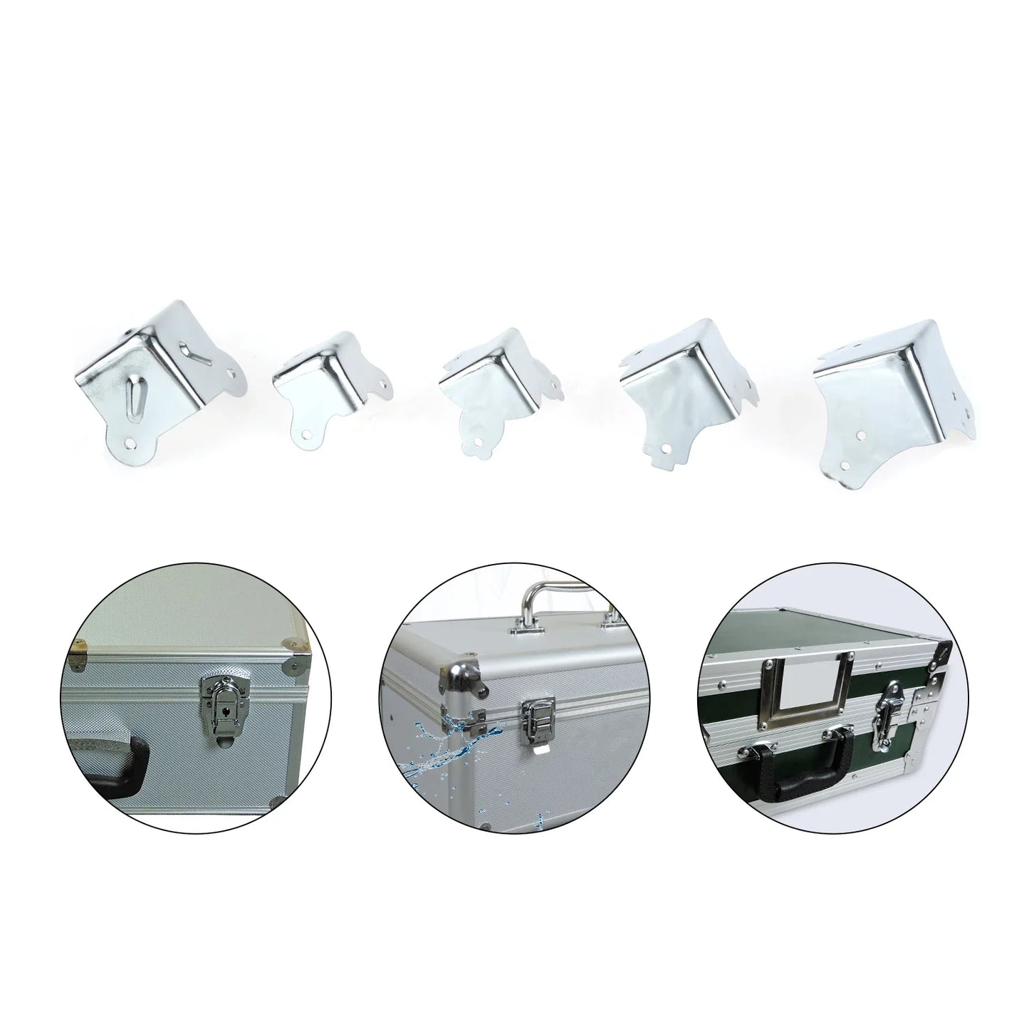 Metal Corner Protectors for Flight Cases & Speaker Cabinets – 4pk