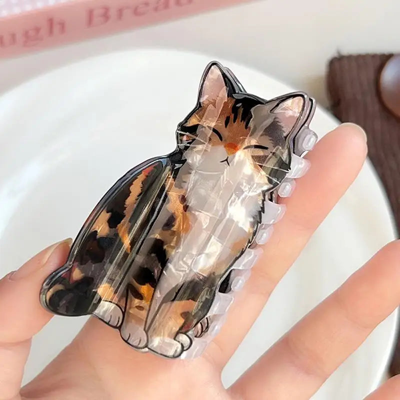 Adorable Animal Hair Claw Clips – Mammoth, Cat & Chameleon
