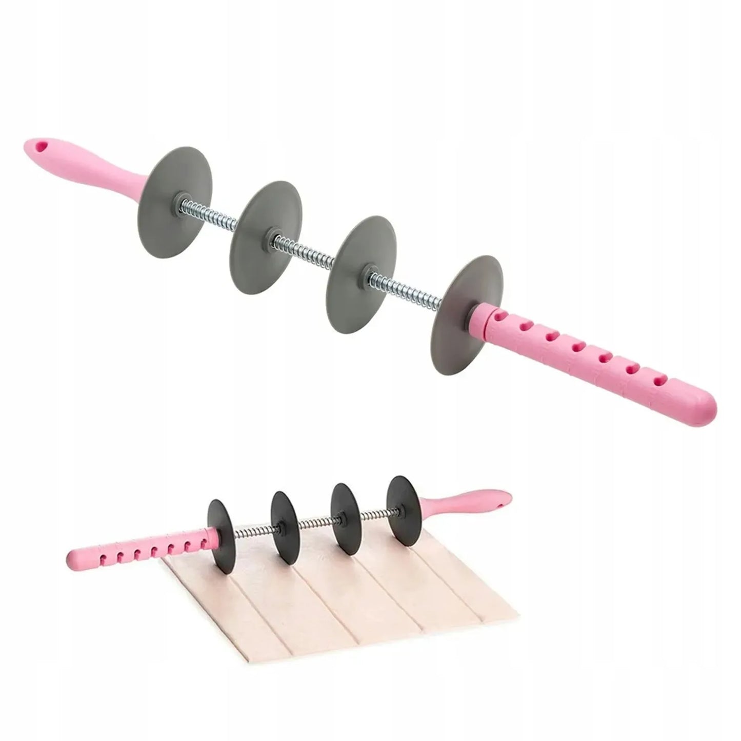 Adjustable Roll ing Pin Slicer Set Cutting Tools Cake Decorating Tools for Kitchen Multi-Function Bread Slicer Croissant Cut Peaceful Pleasures Health and Wellness