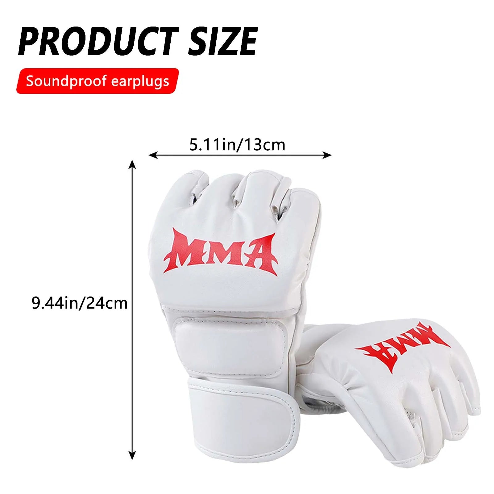 Martial Arts Training MMA Gloves Durable Construction Impact Resistance Sparring Mitts Suitable for Punching Bag Peaceful Pleasures Health and Wellness